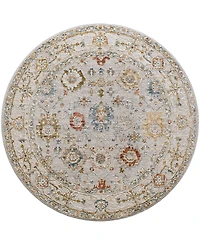 Livabliss Reina Ren-2307 7'10" x 7'10" Round Area Rug