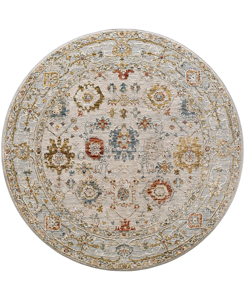 Surya Reina Ren- 5'3" x 5'3" Round Area Rug