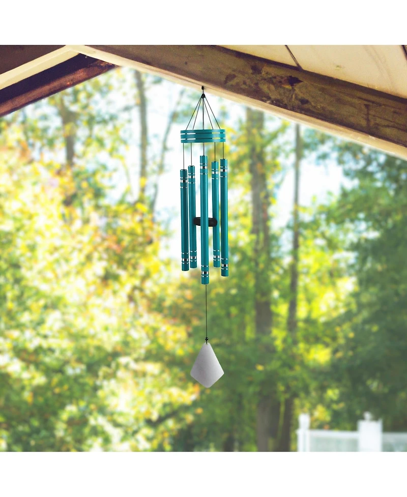 36" Long Tuned Traditional Turquoise Wind Chime