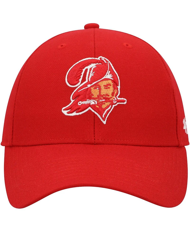 Men's '47 Brand Red Tampa Bay Buccaneers Mvp Adjustable Hat