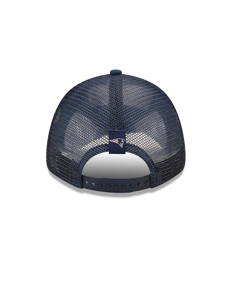Women's New Era Navy New England Patriots Team Trucker 9FORTY Snapback Hat