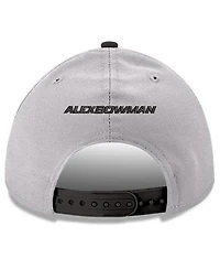 Men's New Era Gray, Black Alex Bowman 9FORTY Snapback Adjustable Hat
