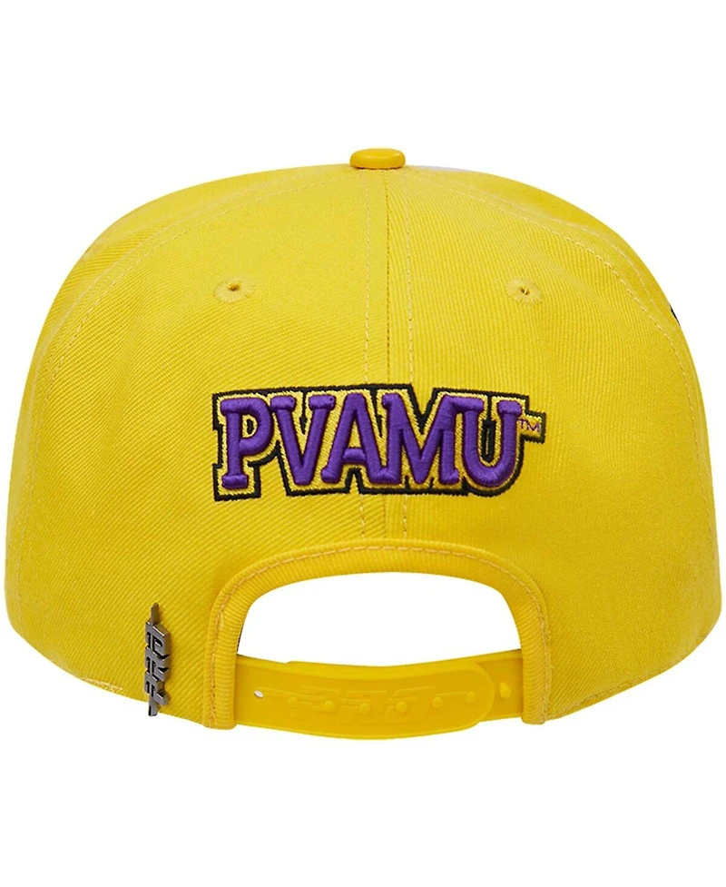 Men's Pro Standard Gold Prairie View A&M Panthers Evergreen Mascot Snapback Hat