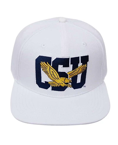 Men's Pro Standard White Coppin State Eagles Evergreen Wool Snapback Hat