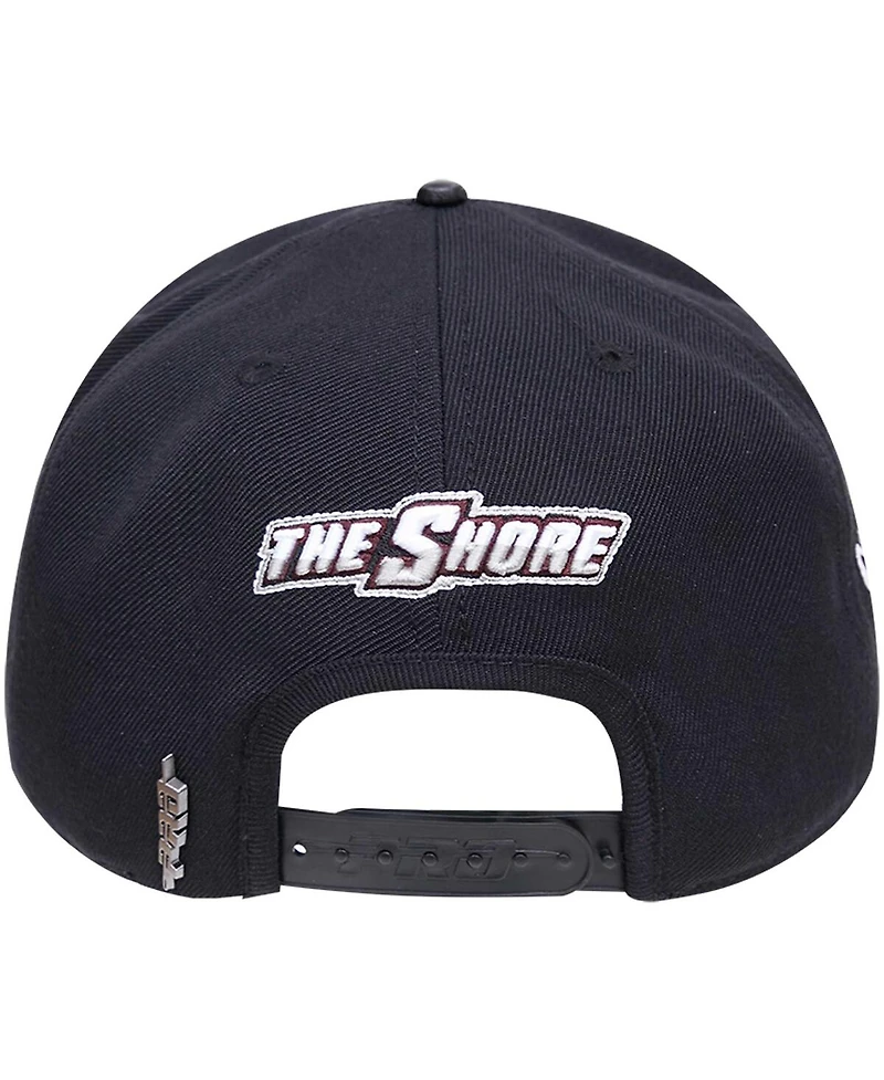 Men's Pro Standard Black Maryland Eastern Shore Hawks Arch Over Logo Evergreen Snapback Hat