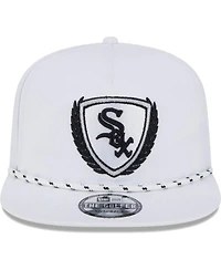 Men's New Era White Chicago White Sox Golfer Tee 9FIFTY Snapback Hat