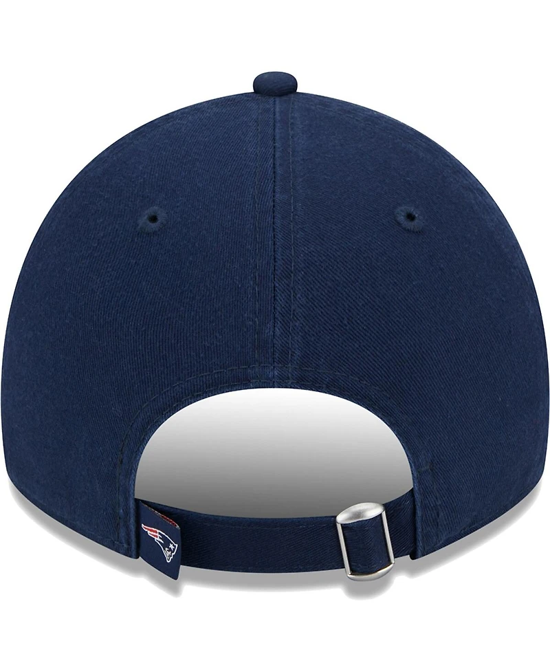 Women's New Era Navy New England Patriots Leaves 9TWENTY Adjustable Hat
