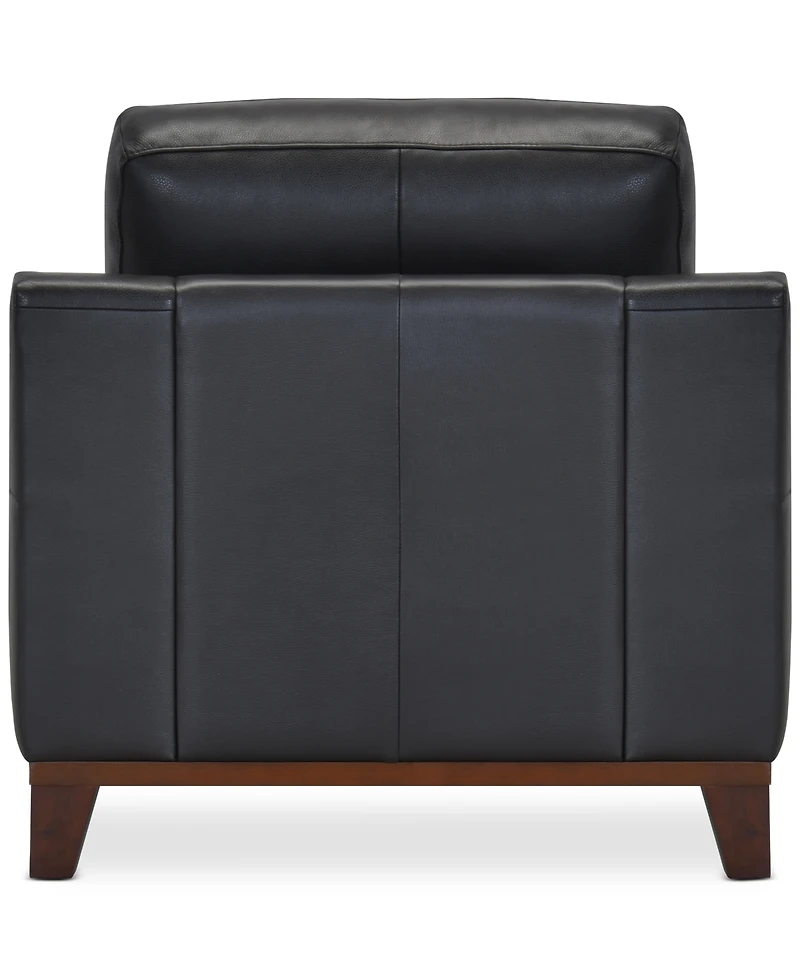Jeddo 41" Leather Chair, Created for Macy's