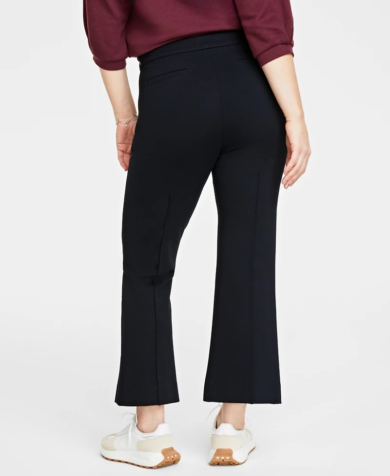 On 34th Women's Ponte Kick-Flare Ankle Pants, Regular and Short Lengths, Created for Macy's