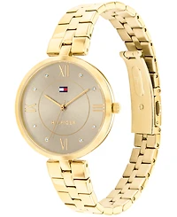 Tommy Hilfiger Women's Quartz Gold-Tone Stainless Steel Watch 34mm