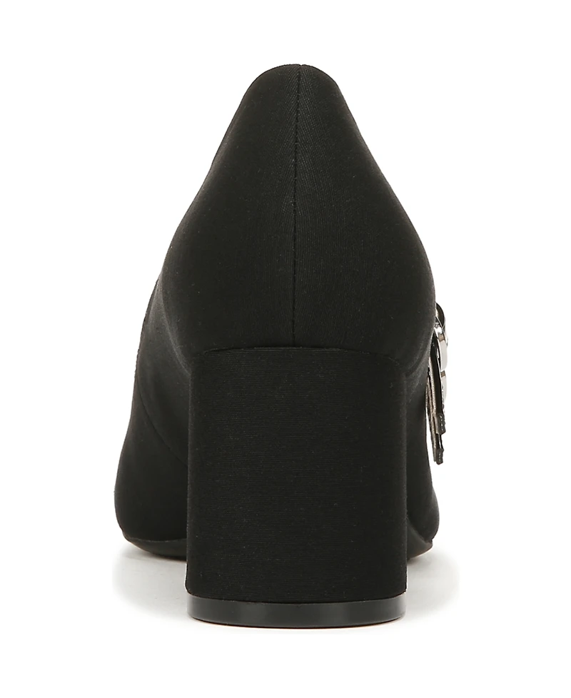 LifeStride Women's True Almond Toe Block Heel Mary Jane Pumps