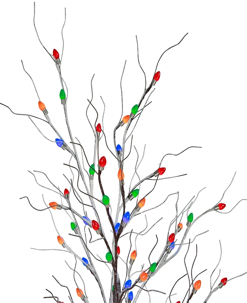 Northlight 6' Light Emitting Diode (Led) Lighted Frosted Christmas Twig Tree Lights