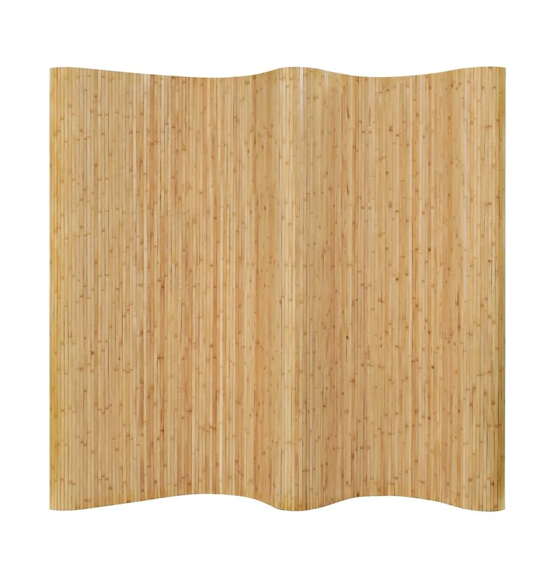 vidaXL Room Divider Bamboo 98.4"x65" Natural