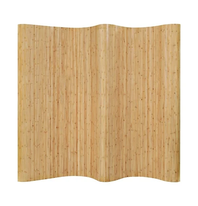 vidaXL Room Divider Bamboo 98.4"x65" Natural
