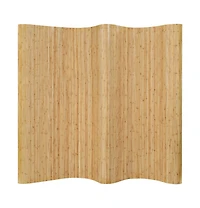 vidaXL Room Divider Bamboo 98.4"x65" Natural