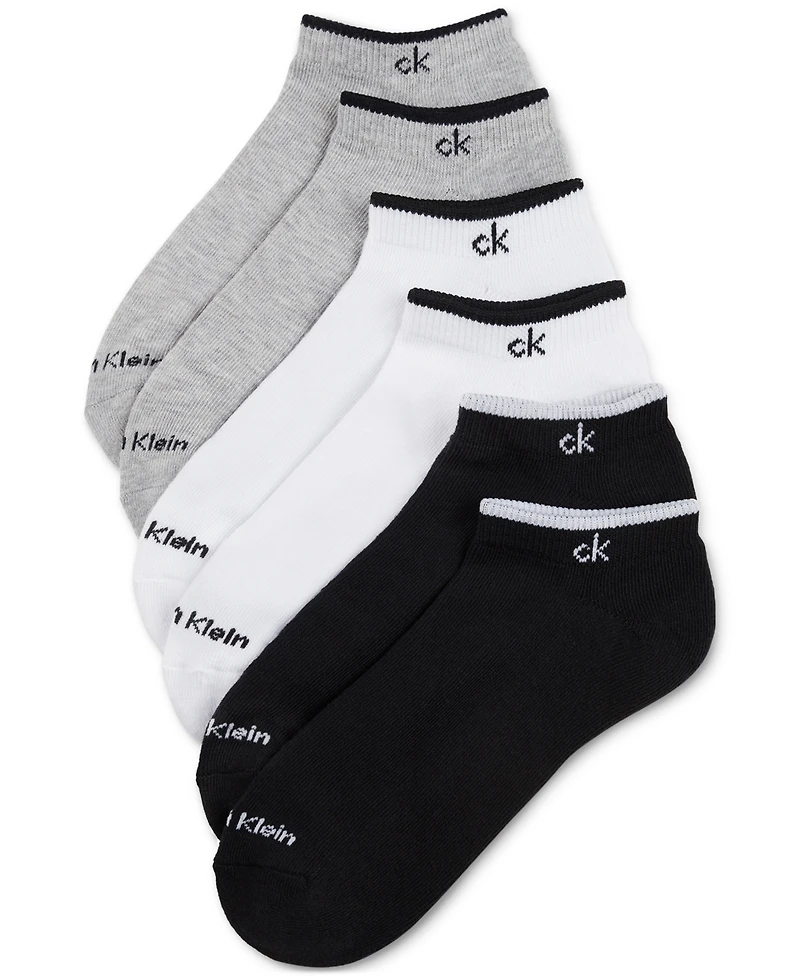 Calvin Klein Women's 6-Pk. Performance Cushion No-Show Socks