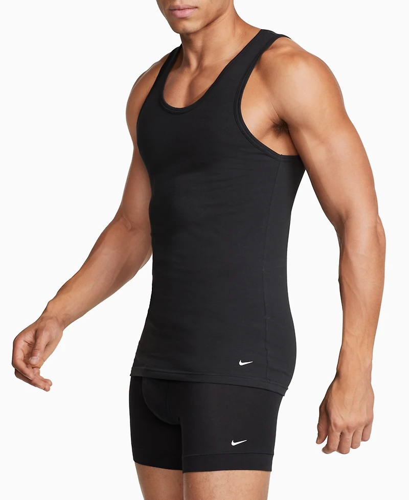 Nike Men's Slim-Fit 2-Pack Essential Stretch Tank Undershirts