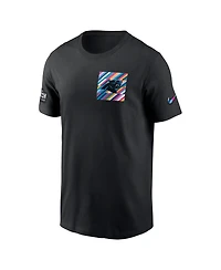 Men's Nike Black Carolina Panthers 2023 Nfl Crucial Catch Sideline Tri-Blend T-shirt