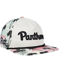 Men's New Era Cream Pitt Panthers High Tide Golfer Snapback Hat