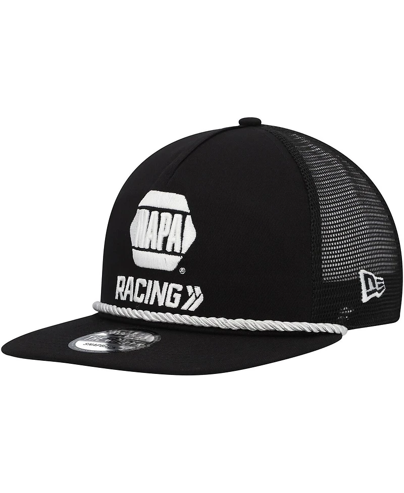 Men's New Era Black Chase Elliott Golfer Trucker Snapback Hat
