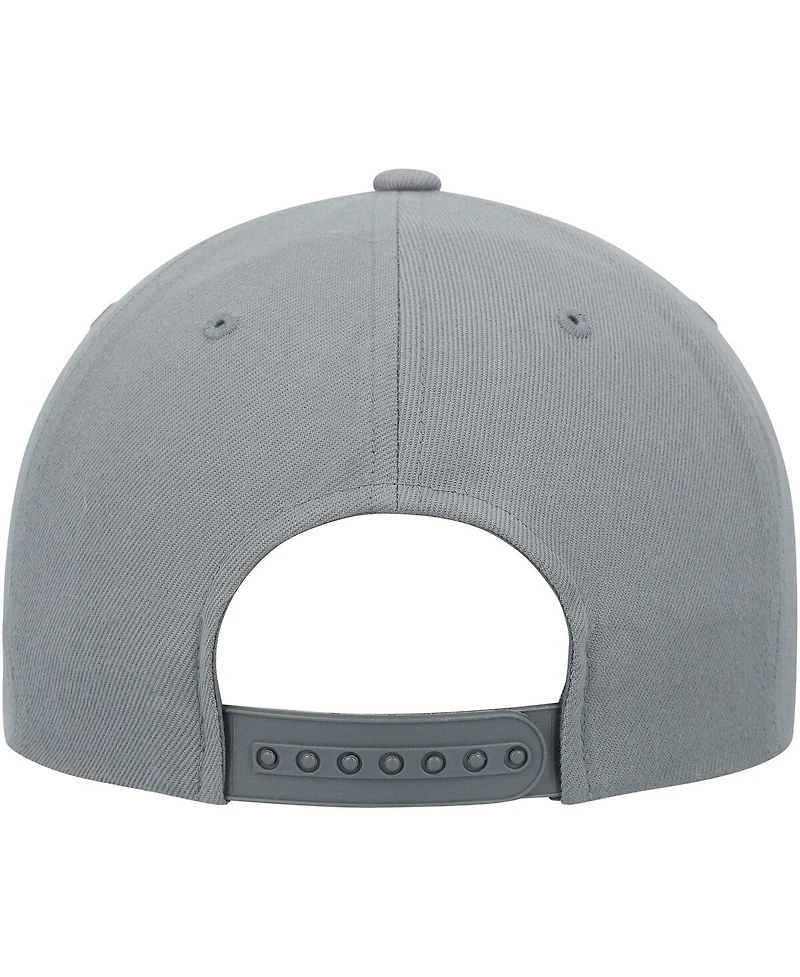 Men's Zephyr Gray Atlanta United Fc Logo Snapback Hat