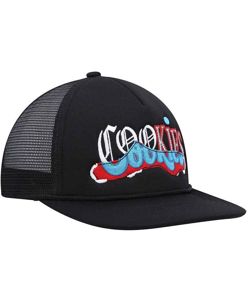 Men's Cookies Black Upper Echelon Trucker Snapback Hat