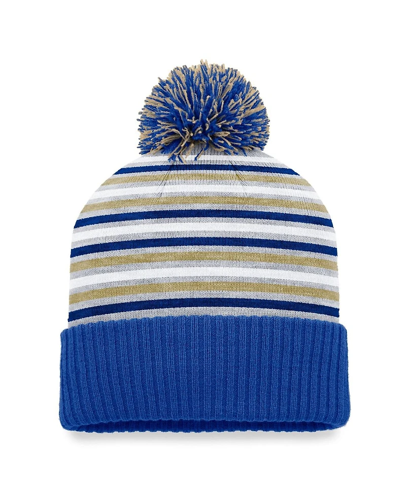 Men's Top of the World Royal Tulsa Golden Hurricane Dash Cuffed Knit Hat with Pom