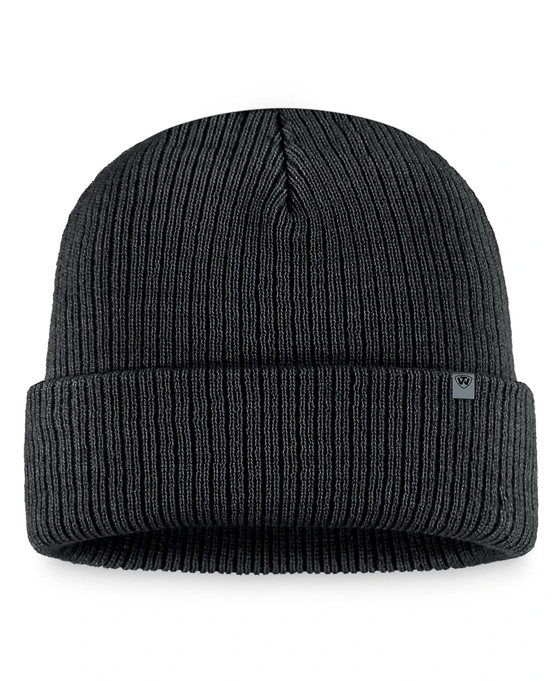 Men's Top of the World Black Ndsu Bison Elijah Cuffed Knit Hat