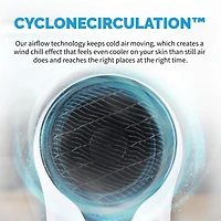 Newair Evaporative Air Cooler and Portable Cooling Fan, 470 Cfm with Cyclone Circulation and Energy Efficient Eco-Friendly Cooling, 3 Fan Speeds, 3 Mo