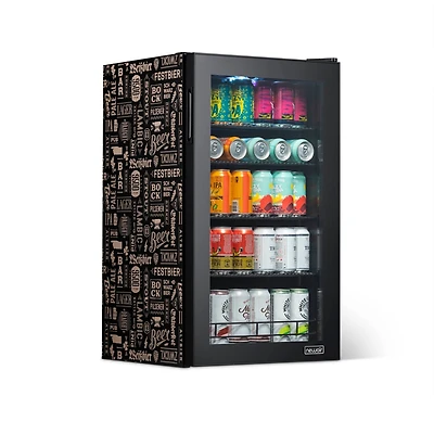 Newair "Beers of the World" 126 Can Beer and Beverage Fridge with SplitShelf