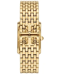 Tory Burch Women's The Eleanor Gold-Tone Stainless Steel Bracelet Watch 25mm