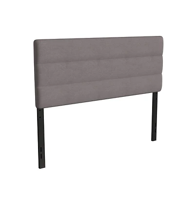 Merrick Lane Coppola Queen Headboard With Tufted Upholstery And Powder Coated Metal Frame