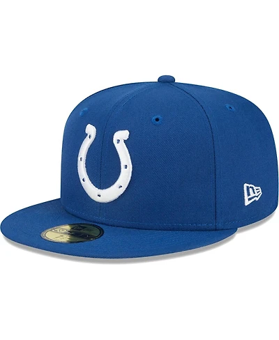 Men's New Era Royal Indianapolis Colts Main 59FIFTY Fitted Hat