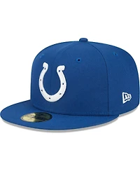 Men's New Era Royal Indianapolis Colts Main 59FIFTY Fitted Hat