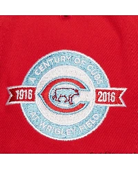 Men's Mitchell & Ness Red, Light Blue Chicago Cubs Hometown Snapback Hat