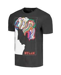 Men's Charcoal Bob Dylan Washed Graphic T-shirt