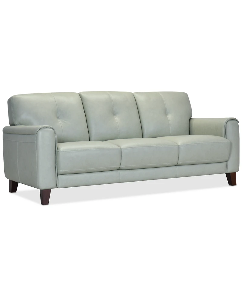 Closeout! Ashlinn 84" Pastel Leather Sofa, Created for Macy's