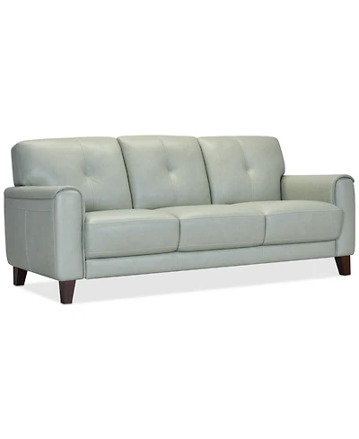 Closeout! Ashlinn 84" Pastel Leather Sofa, Created for Macy's