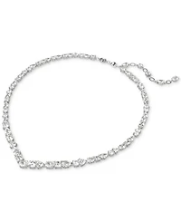 Swarovski Silver-Tone 2-Pc. Set Mesmera Crystal Drop Earrings & Necklace, 15" + 2" extender
