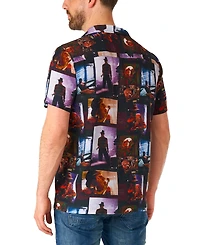 OppoSuits Men's Official A Nightmare On Elm Street Hawaii Shirt - Halloween Themed Party Short Sleeve Black