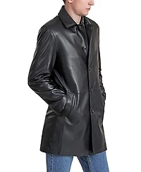 Bgsd Men Peter Three-Quarter Leather Car Coat
