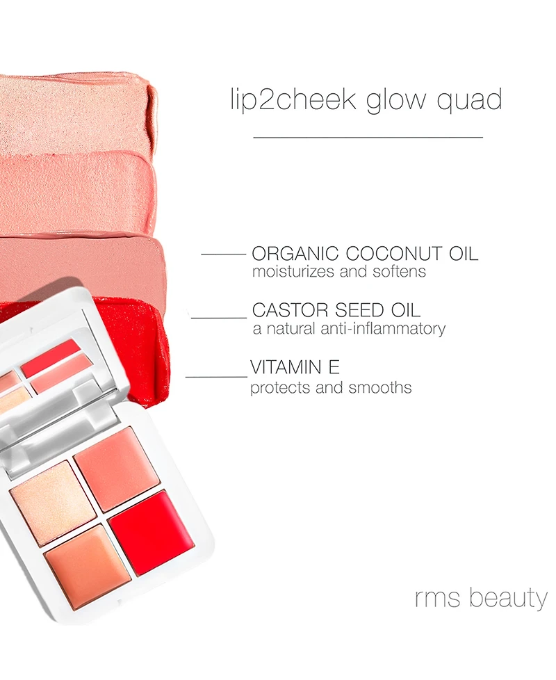 Rms Beauty Lip2Cheek Glow Quad Mini Palette