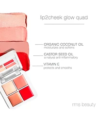 Rms Beauty Lip2Cheek Glow Quad Mini Palette