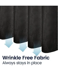 72" W x 72" H Waffle Weave Fabric Shower Curtain