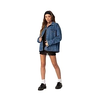 Edikted Women's Dalia oversized denim jacket