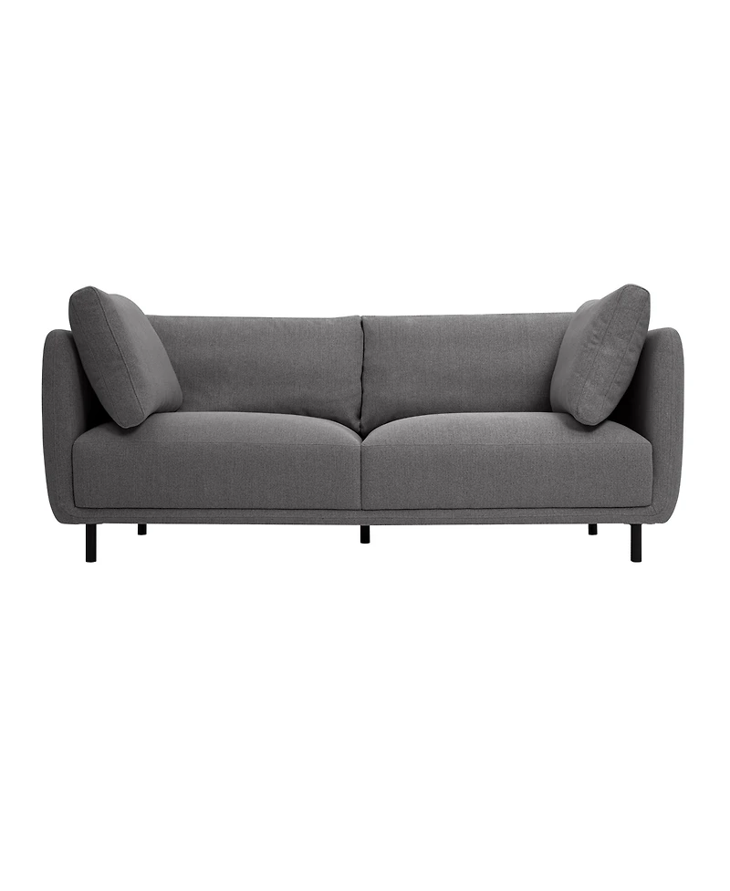 Armen Living Serenity 79" Polyester with Metal Legs Sofa