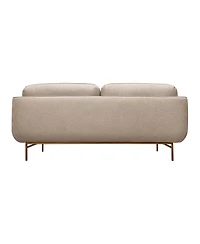 Armen Living Lilou 77" Polyester, Nylon with Metal Legs Sofa