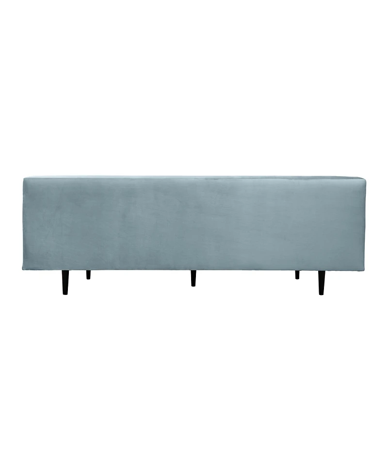 Armen Living Annabelle 80" Velvet with Wood Legs Sofa