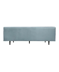 Armen Living Annabelle 80" Velvet with Wood Legs Sofa