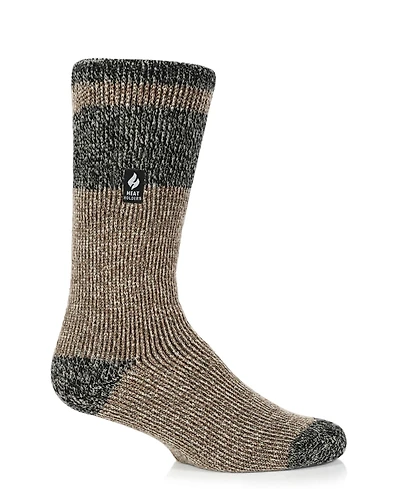 Heat Holders Men's Rook Block Twist Crew Sock